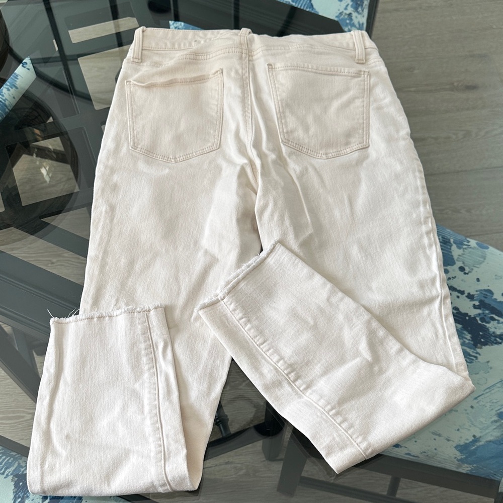 Talbots Cream Slim Ankle Jeans - Picture 3 of 4